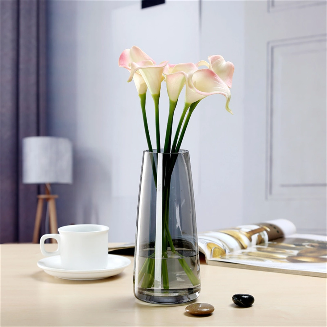 Symphony Transparent Water Raising Simple Desktop Flower Arrangement Glass Vase