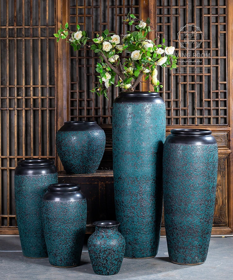 Simple Floor Vase Household Decorative Vases Are Now Popular Modern Pastoral Ceramics High Grade Porcelain Vase